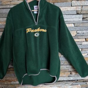 NFL Green Packers Womens Fleece Pullover, Size L